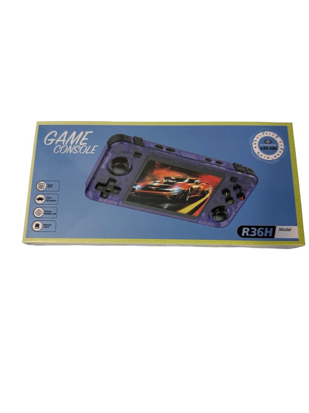 R36H Portable Handheld Game Console - Purple